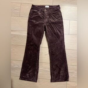 Anthropologie Pilcro bootcut flare brown corduroy pants size 28